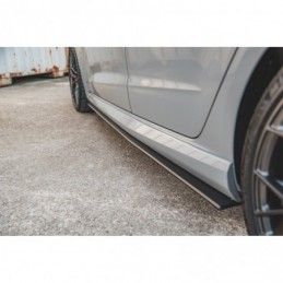 Maxton Racing Durability Side Skirts Diffusers Audi RS3 8V Sportback Black, A3/S3/RS3 8V