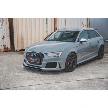 Maxton Racing Durability Side Skirts Diffusers Audi RS3 8V Sportback Black, A3/S3/RS3 8V