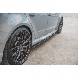 Maxton Racing Durability Side Skirts Diffusers Audi RS3 8V Sportback Black, A3/S3/RS3 8V