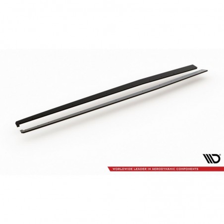 Maxton Racing Durability Side Skirts Diffusers Audi RS3 8V Sportback Black-Red, A3/S3/RS3 8V