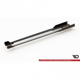 Maxton Racing Durability Side Skirts Diffusers + Flaps Audi RS3 8V Sportback Black-Red + Gloss Flaps, A3/S3/RS3 8V