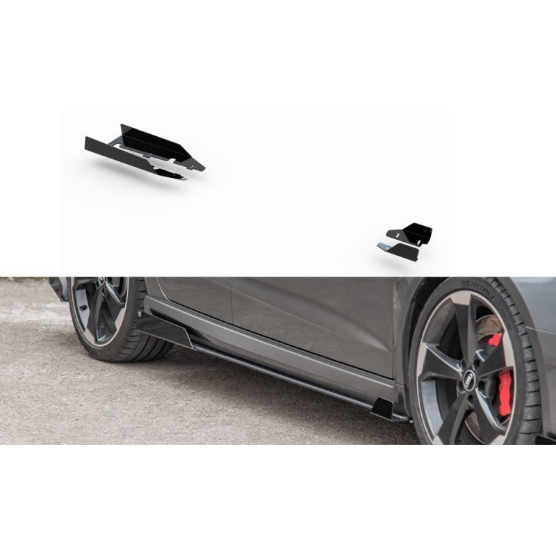 Maxton Side Flaps Audi RS3 8V Sportback Gloss Flaps, A3/S3/RS3 8V