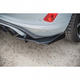 Maxton Racing Durability Rear Valance + Flaps Ford Fiesta Mk8 ST Black-Red + Gloss Flaps, FORD