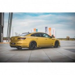 Maxton Racing Durability Rear Valance + Flaps Volkswagen Arteon R-Line Black + Gloss Flaps , MAXTON DESIGN