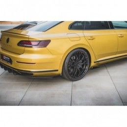 Maxton Racing Durability Rear Valance + Flaps Volkswagen Arteon R-Line Black + Gloss Flaps , MAXTON DESIGN