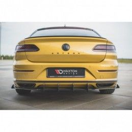 Maxton Racing Durability Rear Valance + Flaps Volkswagen Arteon R-Line Black + Gloss Flaps , MAXTON DESIGN