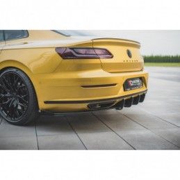 Maxton Racing Durability Rear Valance + Flaps Volkswagen Arteon R-Line Black + Gloss Flaps , MAXTON DESIGN