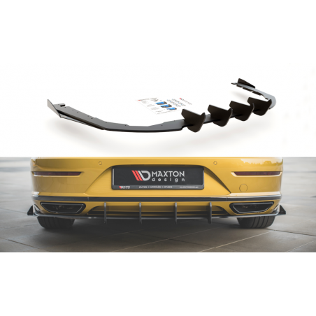 Maxton Racing Durability Rear Valance + Flaps Volkswagen Arteon R-Line Red + Gloss Flaps, MAXTON DESIGN