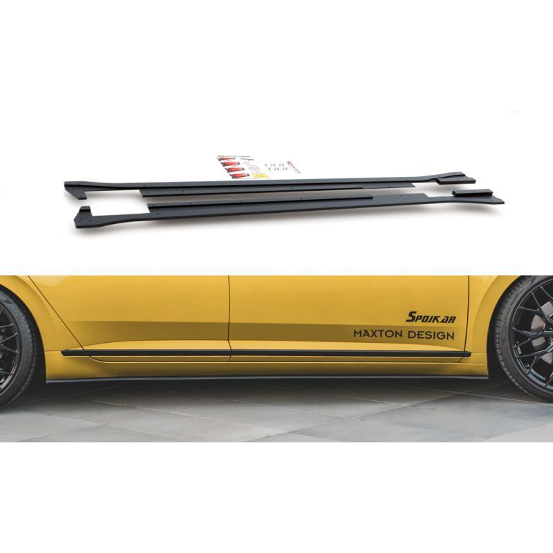 Maxton Racing Durability Side Skirts Diffusers Volkswagen Arteon R-Line Black, MAXTON DESIGN