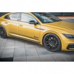 Maxton Racing Durability Side Skirts Diffusers Volkswagen Arteon R-Line Black, MAXTON DESIGN