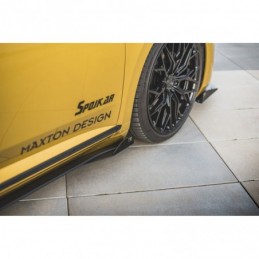 Maxton Racing Durability Side Skirts Diffusers + Flaps Volkswagen Arteon R-Line Black + Gloss Flaps , MAXTON DESIGN