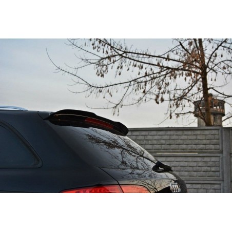 Maxton Spoiler Cap Audi A4 B8 / B8 FL Avant Gloss Black, A4/S4 B8