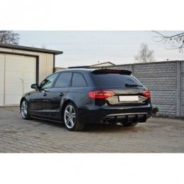 Maxton Spoiler Cap Audi A4 B8 / B8 FL Avant Gloss Black, A4/S4 B8