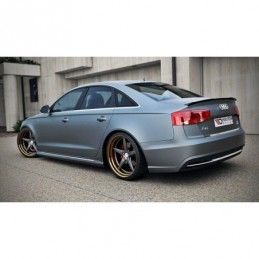 Maxton SPOILER CAP AUDI A6 C7 S-LINE SEDAN Gloss Black, A6/S6/RS6 4G C7 