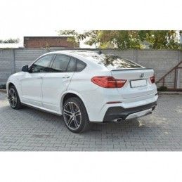 Maxton SPOILER CAP for BMW X4 M-PACK Gloss Black, X4 G02