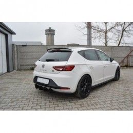 Maxton SPOILER CAP SEAT LEON III FR Gloss Black, Leon Mk3 FR