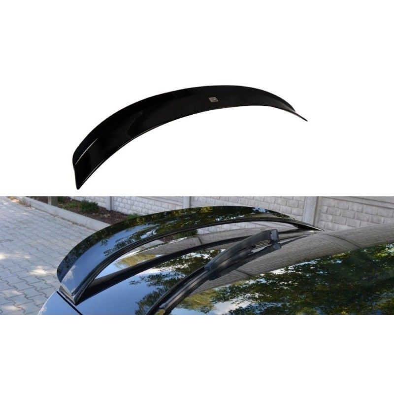 Maxton Spoiler Cap Skoda Octavia RS Mk3 / Mk3 FL Hatchback Gloss Black, Octavia III