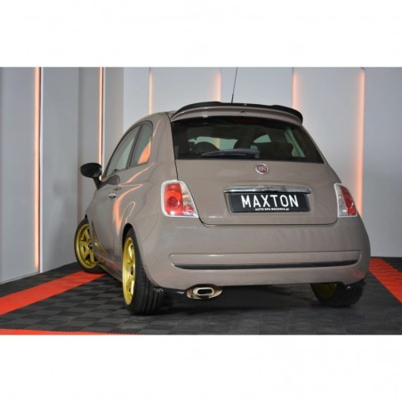 Maxton SPOILER EXTENSION FIAT 500 HATCHBACK SPORT PREFACE Gloss Black, FIAT