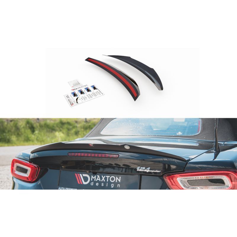 Maxton Spoiler Cap Fiat 124 Spider Abarth Gloss Black, FIAT