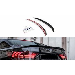 Maxton Spoiler Cap Lexus LS Mk4 Facelift Gloss Black, Lexus