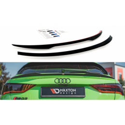 Maxton Spoiler Cap Audi RSQ3 / Q3 S-Line Sportback F3 Gloss Black, Q3 / RSQ3 F25