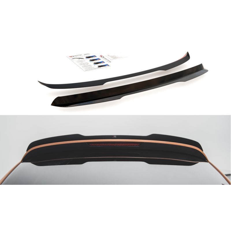 Maxton Spoiler Cap Audi Q7 S-Line Mk.1 Gloss Black, Q7 / SQ7