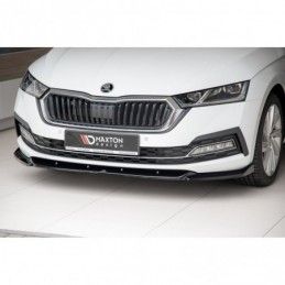 Maxton Front Splitter V.1 Skoda Octavia Mk4 Gloss Black, SKODA