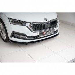 Maxton Front Splitter V.1 Skoda Octavia Mk4 Gloss Black, SKODA