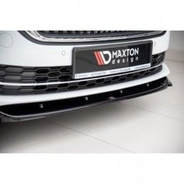 Maxton Front Splitter V.1 Skoda Octavia Mk4 Gloss Black, SKODA