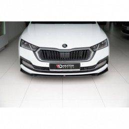 Maxton Front Splitter V.2 Skoda Octavia Mk4 Gloss Black, SKODA