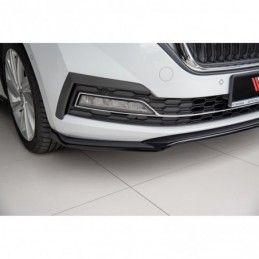 Maxton Front Splitter V.2 Skoda Octavia Mk4 Gloss Black, SKODA