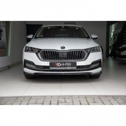 Maxton Front Splitter V.2 Skoda Octavia Mk4 Gloss Black, SKODA