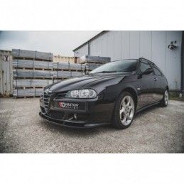 Maxton Front Splitter Alfa Romeo 156 Facelift Gloss Black, 156