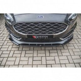 Maxton Front Splitter Ford S-Max Mk2 Facelift Gloss Black, FORD