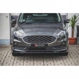 Maxton Front Splitter Ford S-Max Mk2 Facelift Gloss Black, FORD