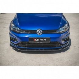 Maxton Front Splitter V.9 VW Golf 7 R / R-Line Facelift Gloss Black, Golf 7