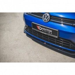 Maxton Front Splitter V.9 VW Golf 7 R / R-Line Facelift Gloss Black, Golf 7