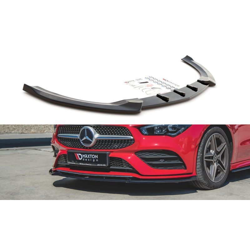 Maxton Front Splitter V.2 Mercedes-Benz CLA A35 AMG / AMG-Line C118 Gloss Black, MERCEDES