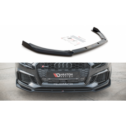 Maxton Front Splitter V.3 Audi RS3 8V FL Sportback Gloss Black, A3/S3/RS3 8V