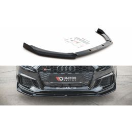 Maxton Front Splitter V.3 Audi RS3 8V FL Sportback Gloss Black, A3/S3/RS3 8V