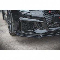 Maxton Front Splitter V.3 Audi RS3 8V FL Sportback Gloss Black, A3/S3/RS3 8V