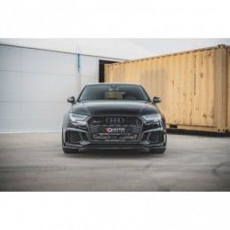 Maxton Front Splitter V.3 Audi RS3 8V FL Sportback Gloss Black, A3/S3/RS3 8V