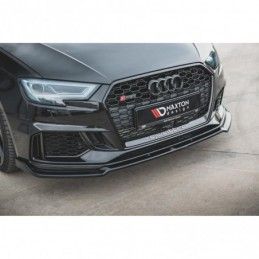 Maxton Front Splitter V.3 Audi RS3 8V FL Sportback Gloss Black, A3/S3/RS3 8V