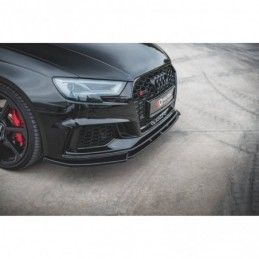 Maxton Front Splitter V.4 Audi RS3 8V FL Sportback Gloss Black, A3/S3/RS3 8V