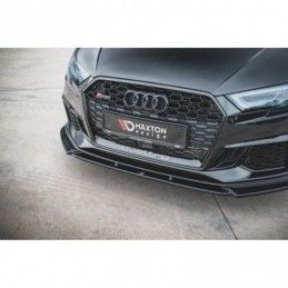 Maxton Front Splitter V.4 Audi RS3 8V FL Sportback Gloss Black, A3/S3/RS3 8V