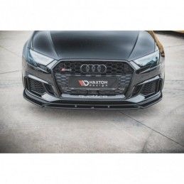 Maxton Front Splitter V.4 Audi RS3 8V FL Sportback Gloss Black, A3/S3/RS3 8V