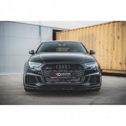 Maxton Front Splitter V.4 Audi RS3 8V FL Sportback Gloss Black, A3/S3/RS3 8V