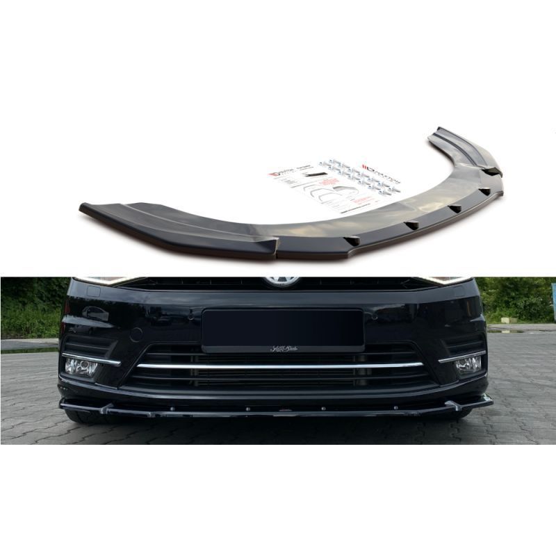 Maxton Front Splitter Volkswagen Caddy Mk. 4 Gloss Black, Caddy