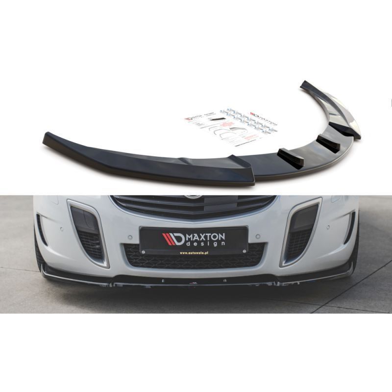 Maxton Front Splitter V.1 Opel Insignia Mk. 1 OPC Facelift Gloss Black, Opel