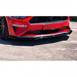 Maxton Front Splitter Ford Mustang Mk. 6 Facelift Gloss Black, FORD